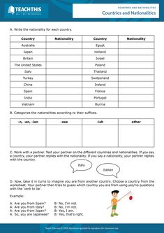 a worksheet with the words and numbers on it, including an image of a boy