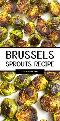 brussel sprouts recipe with the title above it