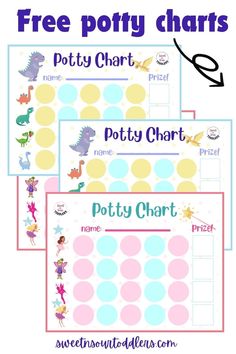 free printable potty chart for kids to practice potty time and play with