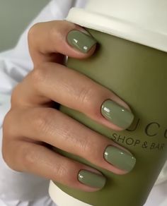 Green Pedicure, Olive Nails, Western Nails, Gel Toe Nails, February Nails, Body Suits, Work Nails, Brown Nails, Clean Nails