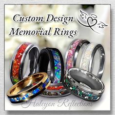 wedding rings with different colors and designs for men, women and children to choose from