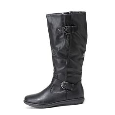 PRICES MAY VARY. Wide Calf Boots For Women: These boots are designed to be wider than regular sizes, great for those with wide calf. Rubber TPR outsole, Faux fur lining Side zipper closure for easy slip on/off Product measurements were taken using size 7 US, width M. Please note that measurements may vary by size. Approx measurements - Heel Height: 1 in; Platform Height: 0.5 in; Shaft: 14.5 in; Circumference: 16.5 in. Be caught in the cutest booties this fall! Featuring faux fur lining, leathere Wide Calf Boots For Women, Wide Calf Knee High Boots, Knee High Boots Winter, Vintage Flats, Shoes Boots Ankle, Wide Calf Boots, Wide Calf, Boots For Women, Calf Boots