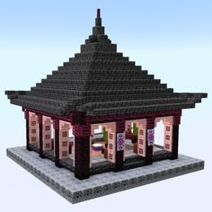 an image of a small building made out of legos