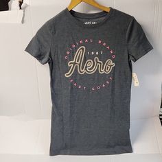 Nwt Aeropostale Classic Crew Aero East Coast Women's Sz S Tshirt P2p- 16 1/2" Length- 26" Olive Green Shorts, Pleated Jacket, Pleated Shorts, Distressed Black Jeans, Green Shorts, Polo Dress, Pink Gray, Aeropostale, East Coast