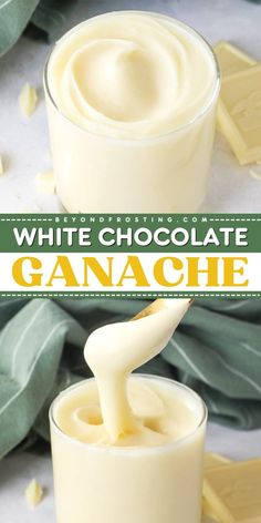 Here's a dessert to make at home using just 2 ingredients! This simple sweet treat is great for cakes, cookies, and more. So velvety, buttery, and milky, this white chocolate ganache recipe is indulgent. You can even turn it into a whipped ganache frosting! Whipped Ganache Frosting, Filling Cupcakes, Ganache Recipe Easy, White Chocolate Ganache Recipe, Whipped Ganache, Chocolate Ganache Recipe, Chocolate Ganache Frosting