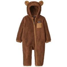 Patagonia Furry Friends Bunting - Infants' | evo Patagonia Baby, Baby Patagonia, Ears And Tail, Rain Suits, Patagonia Kids, Patagonia Fleece, Animal Ears, Selling Clothes, Snow Suit