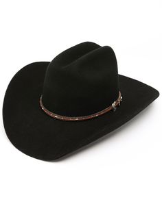 Western Hat Outfit, Cowboy Hat Black, Felt Cowboy Hat, Rodeo Cowboys, Black Cowboy Hat, Country Hats, Mens Western, Felt Cowboy Hats, Black Cowboy