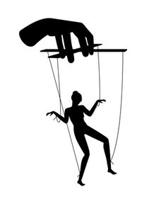 a person holding onto the strings of a puppet