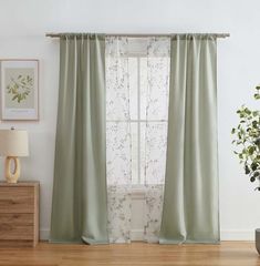 Dimensions 84.0" L x 1.0" H x 27.5" W Weight 1.9 lbs. Color Green Material Polyester Department Store UPC 197154210451 Location ID E4703 WK14 #homebedroomrefresh Sage Green And Gray Bedroom Blinds, Green Curtains Bedroom Target, Living Room Curtains Dunelm, Sage Green Sheers, What Curtains To Get For Green Bedding, Green Curtains Grey Sofa, Sage Green Window Scarf, Pretty Curtains Living Room, Pastel Green Home Decor