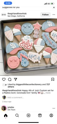 an image of some cookies in a tin on twitter with the caption'i love my big sister '