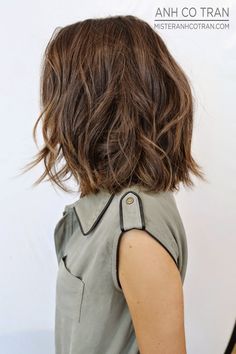 length Brown Bob Hair, Thick Wavy Hair, Bob Hairstyles For Thick, 2015 Hairstyles, Shoulder Length Hair, Hair Today, Great Hair, Shoulder Length, Wavy Hair