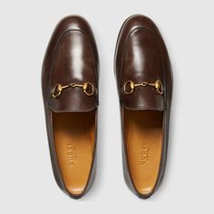 Women Gucci Horsebit Loafers, Gucci Flats, Gucci Store, Brown Loafers