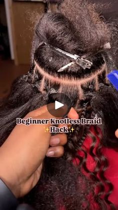 523K views · 8.6K reactions | Should I start braiding hair?!! After watching this I might 🫣  #fypviralシ #knotlessbraids #braidhack #tutorial | JDI Lux Locs