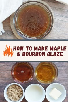 how to make maple and bourbon glaze