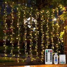 PRICES MAY VARY. 12 strands of artificial ivy lights (each green vine is nearly 7 feet long， with 80 green leaves decor， total length 84 feet， with hanging hole design) ; curtain lights for backdrop:9.4 feet * 6.2 feet (length * drop length) ， 12 light strings (20 LED lights per string)，240 warm white LED lights in tota 8 Modes fairy lights for bedroom - Includes a remote for switching between 8 modes， dimming and setting a 6 hour timer. You can change modes using the remote or by pressing a swi Dark Bridal Bouquet, Fairy Forest Room, His And Hers Bedroom Ideas, Forest Room Ideas, Curtains Lights, Bedroom Sliding Glass Door, Window Curtains Ideas, Bedroom Finds, Christmas Light Curtains