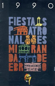 an old book cover with the words fiestas pilares, mi ran de erro