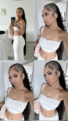 Braided Hairstyles For Black Women Cornrows, Vacation Hairstyles, Box Braids Hairstyles For Black Women, Cute Braided Hairstyles, Braids Hairstyles Pictures, Cute Box Braids Hairstyles, Quick Braided Hairstyles, Protective Hairstyles Braids, Pretty Braided Hairstyles