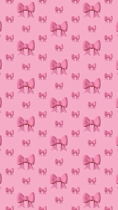 a pink bow pattern on a pink background