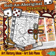 the roll - an - abridgenal dreaming game is shown in orange and white