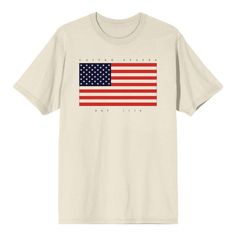 Celebrate American heritage with this premium Americana apparel, featuring an image of the American flag surrounded by black letters that read “United States Est 1776.” Crafted from high-quality materials, this versatile piece offers both comfort and durability. Perfect for any occasion, it showcases a timeless design that proudly displays your patriotic spirit. Easy to care for, it can be machine washed on cold with like colors and tumble dried on low heat, ensuring long-lasting wear and vibran American Flag Cotton T-shirt For Streetwear, Memorial Day American Flag Print T-shirt For Streetwear, American Flag Print T-shirt For Veterans Day, Independence Day Flag Print T-shirt For Streetwear, American Style Cotton T-shirt With Flag Print, Patriotic American Flag Print T-shirt For Streetwear, Natural Man, Sleeve Packaging, Black Letter