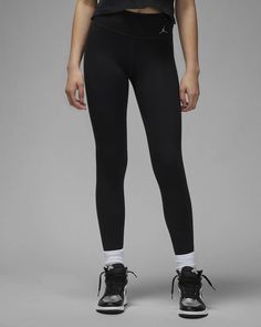 Upgrade your everyday with leggings that know how to perform. Made from smooth, flexible fabric with Dri-FIT sweat-wicking tech, they hug your body and stretch with you as you move. #nike #nikeleggings #nikelogo #blackleggings #airjordan #jordanleggings Light Exercise, Leggings Nike, Legging Fits, Crossfit Workouts, Nike Leggings, Strength Workout, Sports Logo, Tight Leggings, Comfortable Outfits