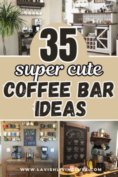 coffee bar ideas Cute Coffee Bar Ideas, Eclectic Mugs, Tea Supplies, Coffee Bar Ideas, Coffee Treats, Hot Chocolate Coffee