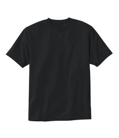 Made of soft cotton that resists wrinkles, stains, shrinking, fading and pilling, our resilient tee keeps its shape wash after wash. Traditional Fit: Relaxed through the chest, sleeve and waist. 100% jersey-knit cotton. Ribbed trim is 90% cotton/10% Lycra® elastane. Double ring-spun fabric fights shrinkage, stains, wrinkles, fading and pilling. Built for comfort, the fabric gets even softer the more you wash and dry it. Machine wash and dry. Comfortable enough for everyday wear. Durable double-n Single Shirt, Style T Shirt, Printing Labels, L L Bean, Graphic Shirts, Workout Shorts, Shirt Outfit, Mens Tees, Men Short Sleeve