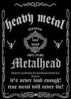 an advertisement for metalhead from the early 1900's