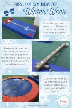 the instructions for how to make an inflatable snowboard and trampoline