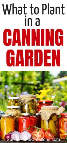 what to plant in a canning garden