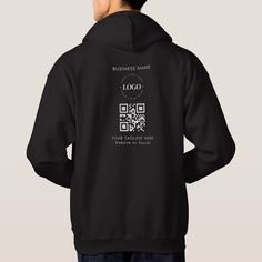 Promote your business with this elegant hoodie, featuring custom logo & text. Easily add your logo by clicking on the "personalize" option. Code Text, Business Branding Inspiration, Business Promo, Hippie Style Clothing, Band Merchandise, Business Company, Business Shirts, Custom Hoodies, Merchandise Design