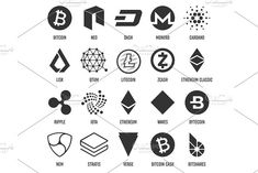 the logos and icons used in graphic design, including symbols such as diamonds, cubes, circles, letters, etc