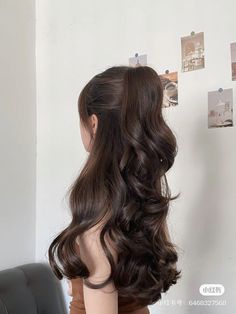 Fancy Half Up Half Down Hair, Hair Inspiration Long, Hairstyles For Layered Hair, Hair Stylies, Hair Up Styles, Hairdo For Long Hair, Hair Stylist Life, Silky Hair, Aesthetic Hair