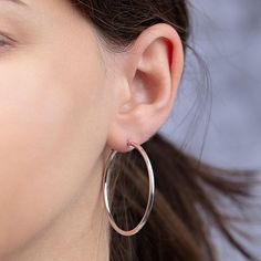 14K Polished Round Tube Hoop Earrings  Simple yet fashionable and perfect for all occasions.  Design Information       Approx. 1.70gr      Approx. 1 1/2" L X 1/16"W     14K     Hinged clasp Elegant Cadmium-free Hoop Earrings, Minimalist Cadmium-free Hoop Earrings, Everyday Cadmium-free Hoop Earrings, Royal Chain, Curtis Stone, Skirt Shapewear, Ireland Fashion, Tube Hoop Earrings, Design Information