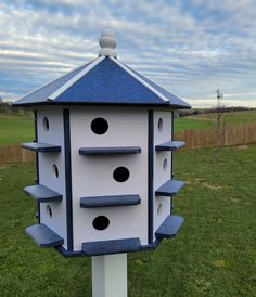 Purple Martin - Bird House - 18 Nesting Compartments - Amish Handmade - X-Large Weather Resistant - Made of Poly Lumber - Birdhouse Outdoor - Purple Martin Purple Martin Bird, Martin Bird House, Martin Bird, Purple Martin House, Purple Martin, Bird Feeding Station, Martin House, Garden Yard, Birdhouse