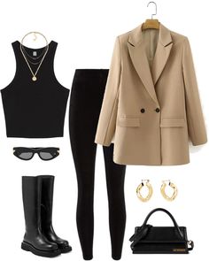 Classy Modern Outfits, Modern Classy Outfits, Winter Chill Outfits, Workwear Chic, Edgy Fashion Outfits, Look Legging, Classy Work Outfits, Easy Trendy Outfits, Everyday Outfit