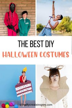 the best diy halloween costumes for kids and adults to make them look like they're