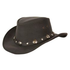 Brown Leather Wide Brim Hat, Leather Wide Brim Hat With Leather Sweatband, Adjustable Leather Fedora With Short Brim, Adjustable Hat With Leather Lining And Curved Brim, Adjustable Curved Brim Hat With Leather Lining, Brown Leather Travel Hat, Adjustable Leather Fedora, Leather Brimmed Fedora For Rodeo, Outdoor Leather Hat Bands With Sweatband