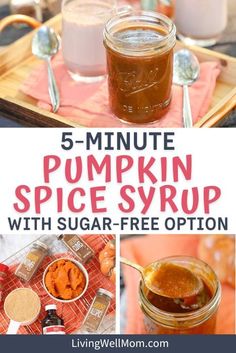 5 minute pumpkin spice syrup with sugar - free option is the perfect way to use up those leftover ingredients