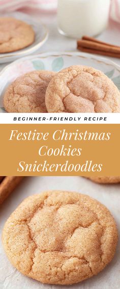 Image for Festive Christmas Cookies Snickerdoodles Christmas Snickerdoodles, Snickerdoodle Cookies Recipe Easy, Cinnamon Sugar Cookies Recipe, Festive Christmas Cookies, Easy Snickerdoodle Recipe, Easy Snickerdoodles, Best Snickerdoodle Cookies, Snickerdoodle Cookies Easy, Easy Christmas Cookies