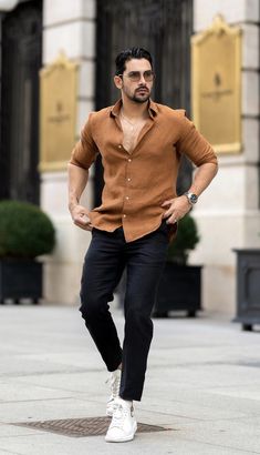 Mens Casual Outfits Summer, Smart Casual Men, Men Fashion Casual Shirts, Formal Mens Fashion, Stylish Men Casual