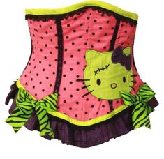 Hello Kitty Lingerie, Hello Kitty Corset, Dark Kawaii, Silly Clothes, Scene Outfits, Cute Hello Kitty, Scene Fashion, Scene Kids, Scene Emo