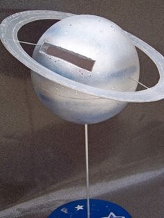 a model of the solar system on display