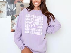 The perfect gift for ESL teachers, this sweatshirt is great for colder days. The medium-heavy fabric provides warmth, whilst the relaxed fit offers both comfort and a trendy look for Language Educators.  Choose from a variety of colors including White, Grey, Black, Blue, Yellow, Purple and Pink.  Features 👕 80% ring-spun cotton, 20% polyester 👕 Medium-heavy fabric (9.5 oz /yd² (322.1 g/m 👕 Relaxed fit Care instructions 🧺 Machine wash: cold (max 30C or 90F) 🧺 Tumble dry: low heat 🧺 Bleach a San Purple Sweater, Educator Gifts, Esl Teachers, Cozy Sweater, Yellow Purple, Cozy Sweaters, San Jose Ca, Cold Day, Heavy Fabric