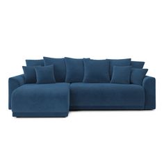 Blaine Convertible Corner Sofa - 4-Seater - Reversible Corner and Storage - Ribbed Velvet - Sofa Dimensions: 100.4'' x 57.5'' x 32.3'' - Bed Dimensions: 59.1'' x 82.7'' Latitude Run® Upholstery Color: Blue | Blue Sectional - Latitude Run® Sofa Blaine convertible corduroy 4 seats | Wayfair Corduroy Sectional, Blue Sectional, Sofa Dimensions, Bed Dimensions, Living Room Sectional, Velvet Sofa, Corner Sofa, 3 Bed, Cobalt Blue