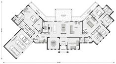 the floor plan for a house with two levels and three rooms, including an open living area