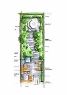 Garden Terrace with Vertical Garden Small Backyard Garden Design, Small Backyard Design Layout, Small Backyard Design Ideas, Terrasse Design, Backyard Design Ideas Budget, Narrow Garden, Backyard Design Ideas, Backyard Design Layout