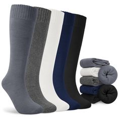 PRICES MAY VARY. Excellent Material: Made of cotton, polyester and elastane, these long knee high socks are elastic fit your feet and calves perfectly without any constriction; Thermal high socks for women with moisture wicking function, make you feel comfortable and cozy Good Warmness: Womens knee high socks are designed with a seamless toe and knee length, plus the right thickness to create a barrier against the cold and prevent heat loss; Warm boot socks hugs the skin to provide extra protect Womens Knee High Socks, Comfy Socks, Winter Gifts, Thigh High Socks, Socks For Women, Winter Socks, Long Socks, Calf Socks, Winter Gift