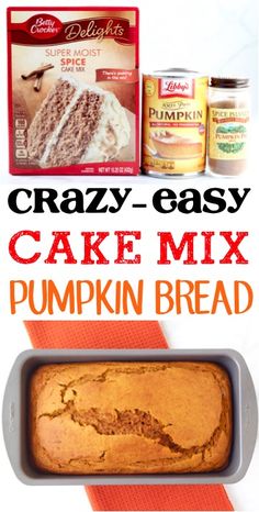 how to make cake mix for pumpkin bread in the oven and on the stove top