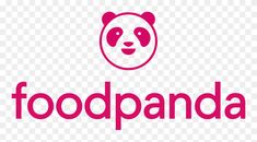 the logo for food panda, which is designed to look like a panda bear with its head